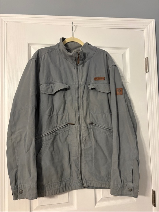 Columbia Other - Columbia Light Gray Men's Zip-Front Shirt Jacket